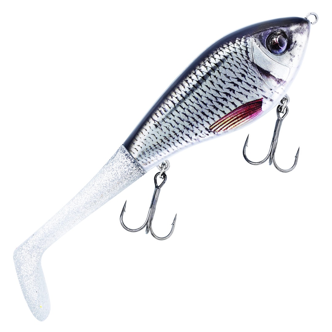 Läs mer om Westin Swim Tail Hybrid 12 cm jerkbait Real Roach