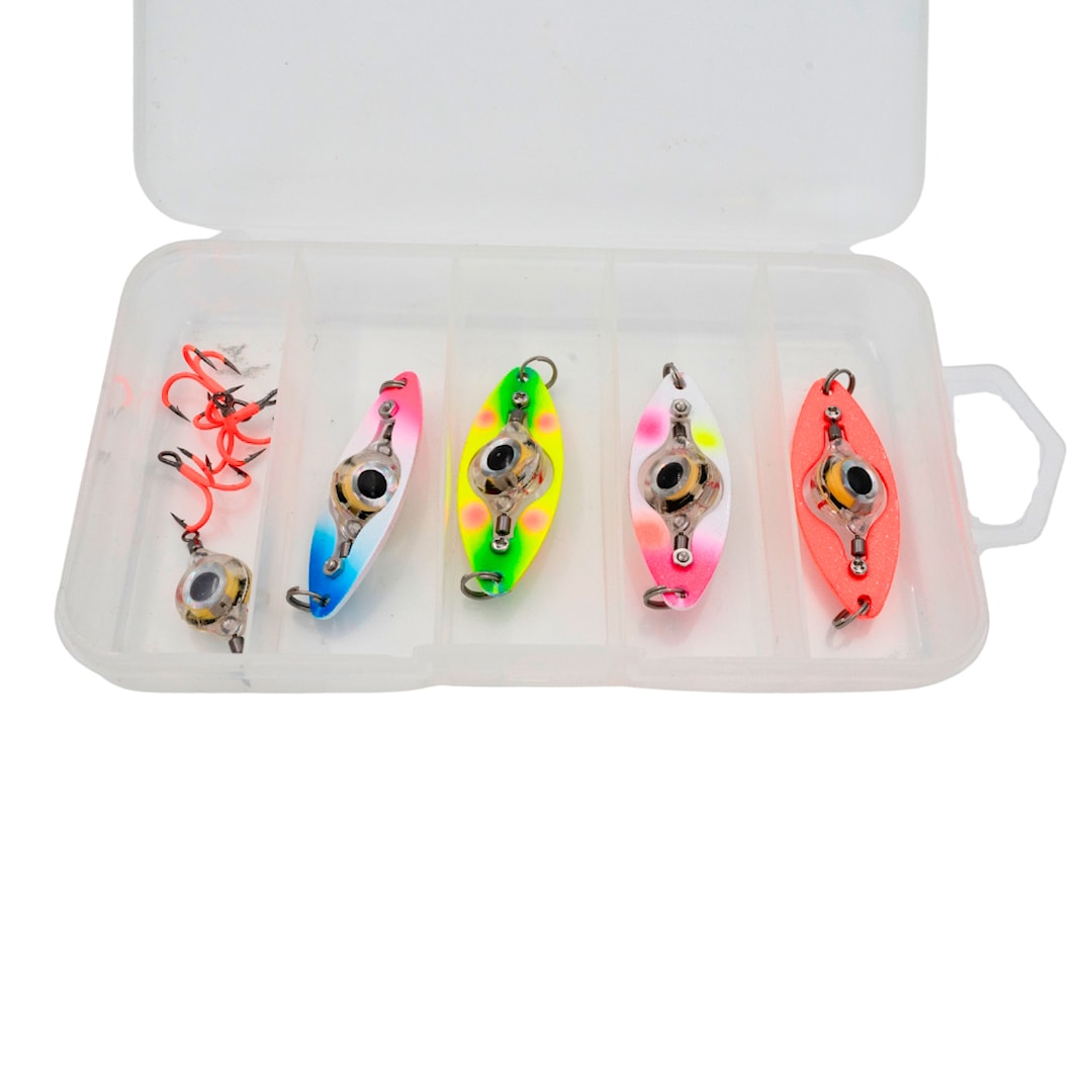 Flash Eye Kangos blinkpirk 5,5 cm 4 st/pkt + krokar och reserv-LED