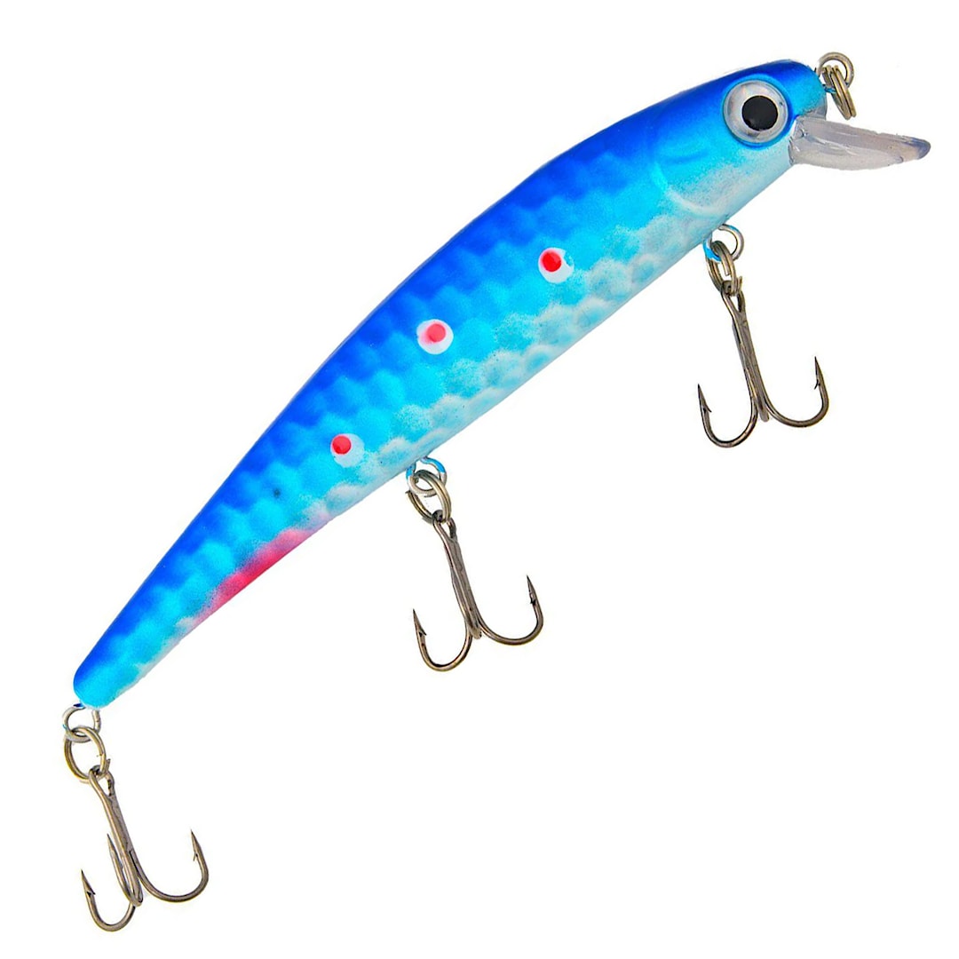 Fladen Dalton 12 cm wobbler Blue Red Dots