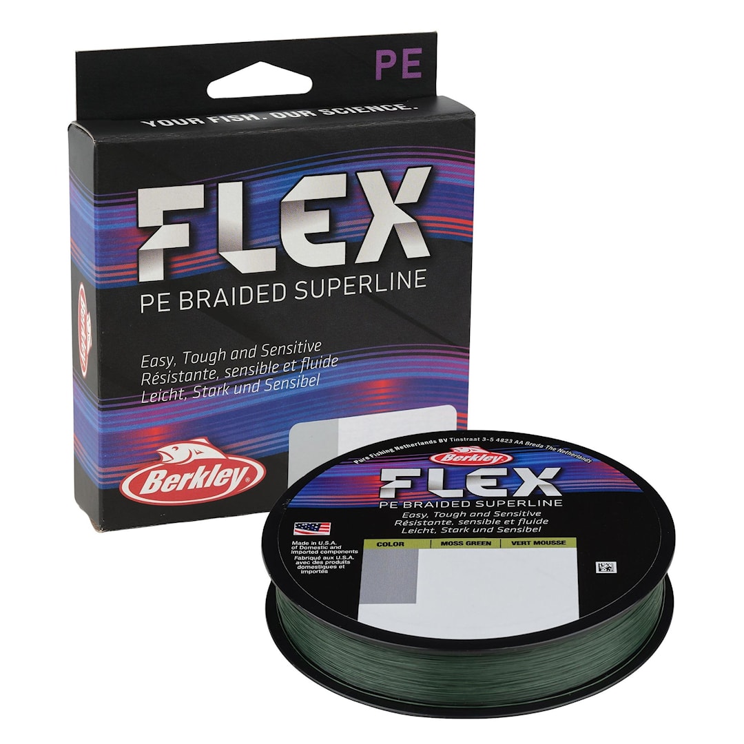 Berkley Flex Braid Moss Green 2000 m flätlina 0,35 mm