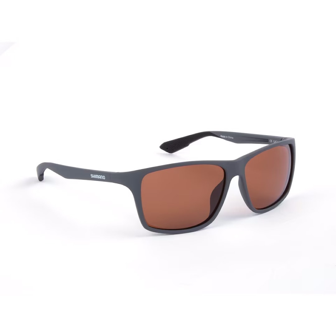 Läs mer om Shimano Eyewear Matte Dark Grey & Copper polariserade solglasögon