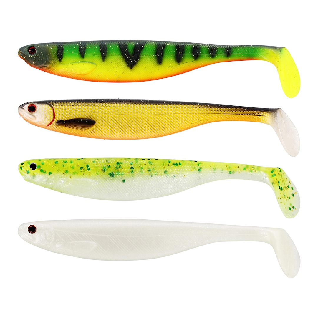 Westin Shadteez Slim 7,5 cm jigg 4 st/pkt Dark Water Mix