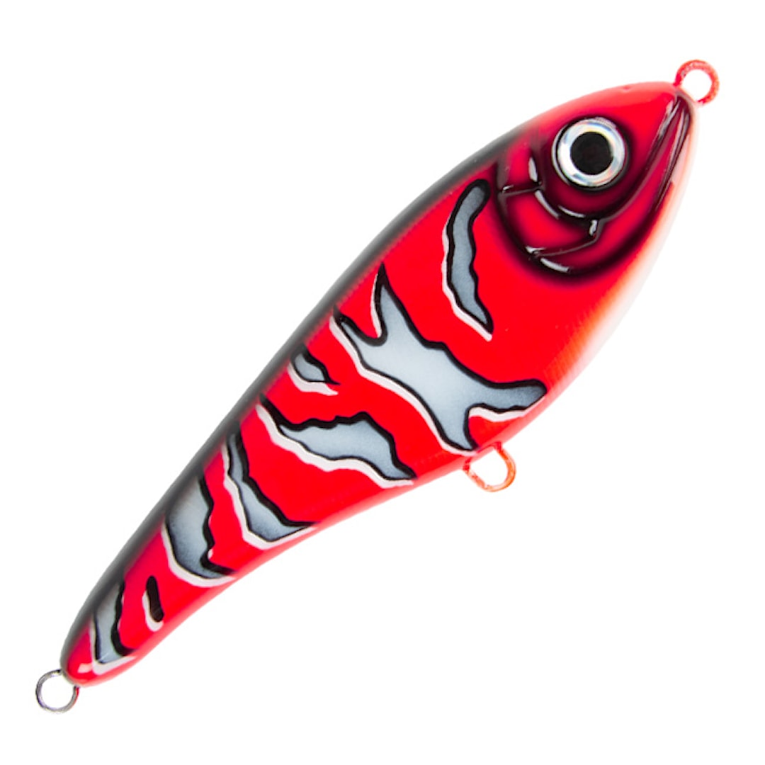 Strike Pro Buster Swim 13 cm jerk Red Rock