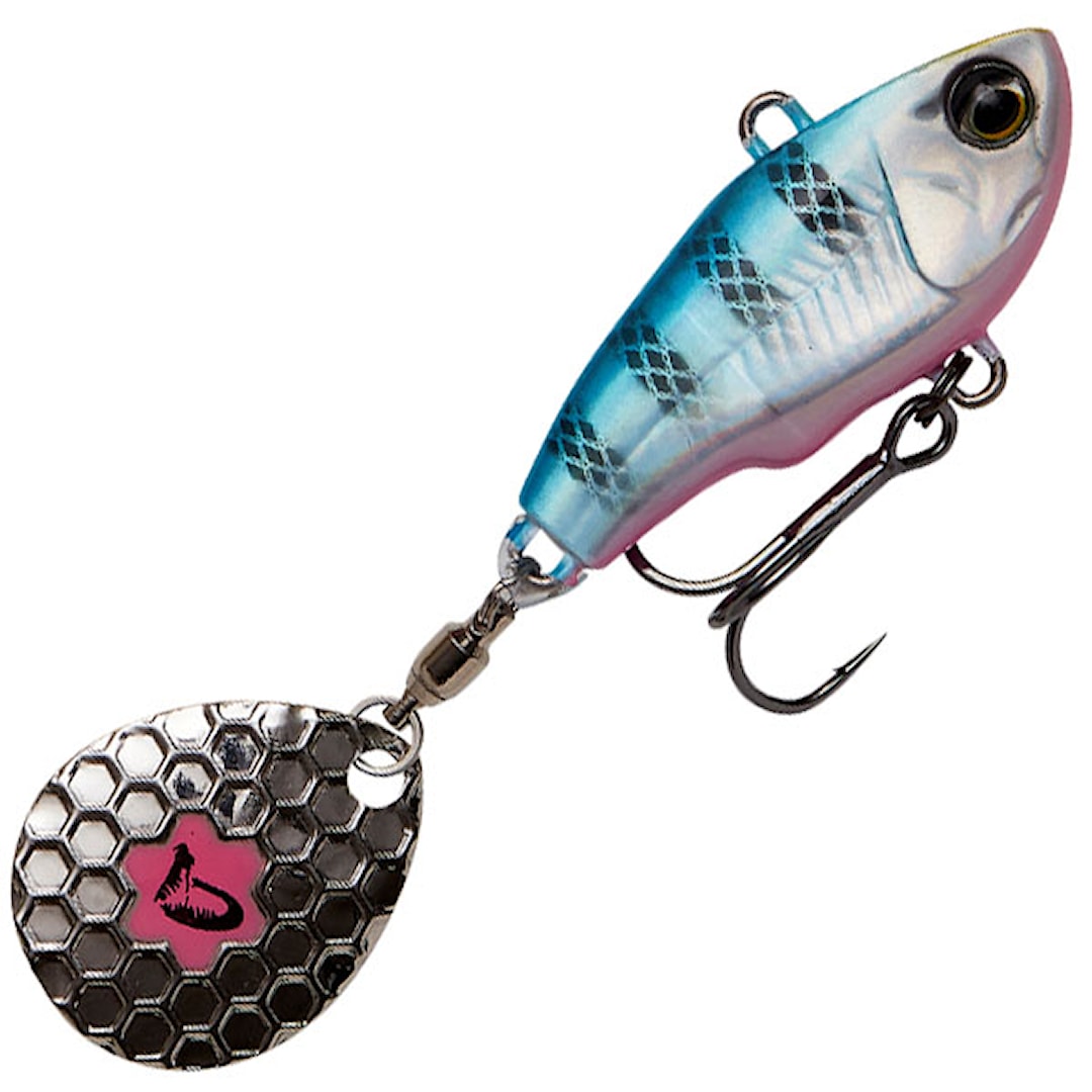 Savage Gear Fat Tail Spin 24 g Blue Silver Pink