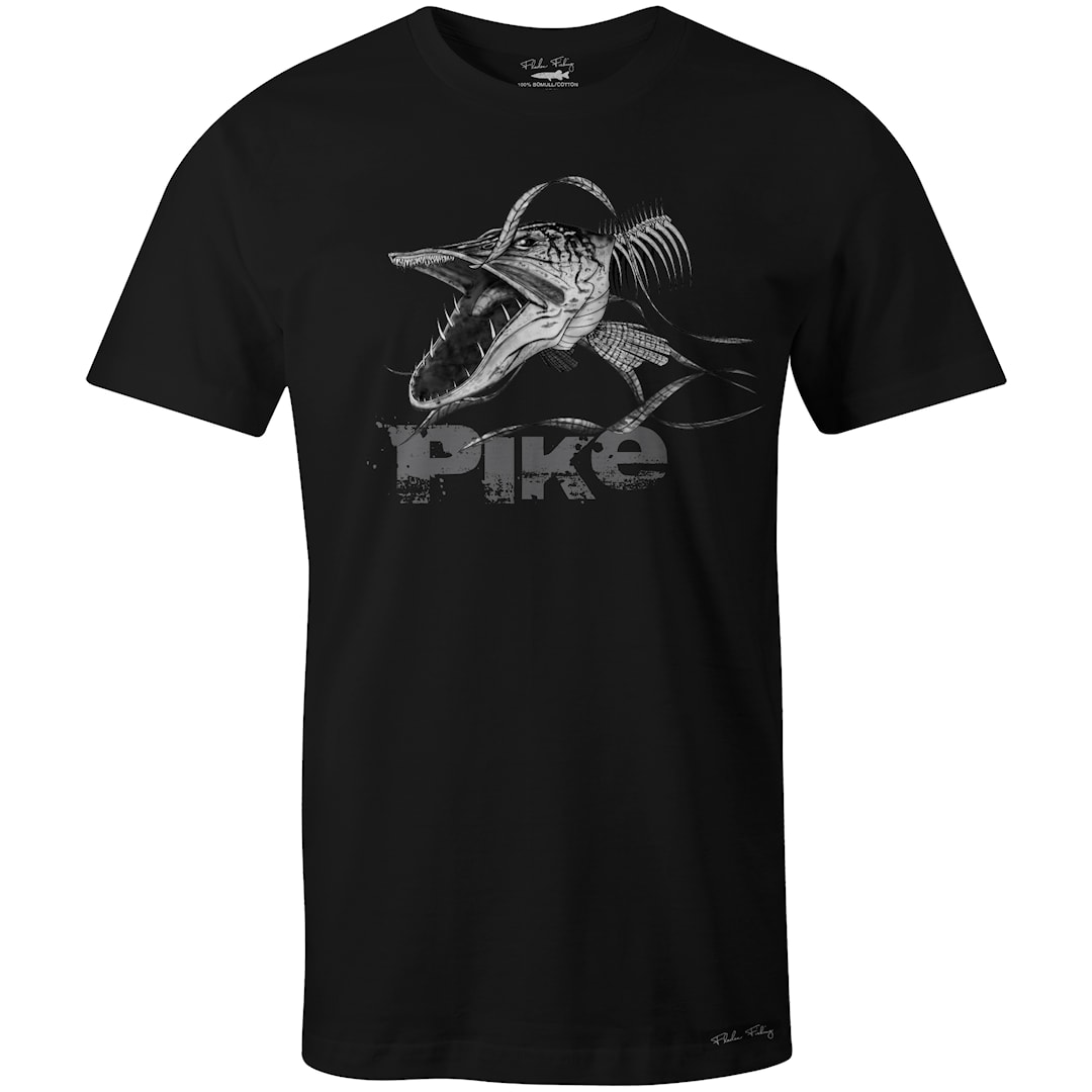 Fladen Angry Pike svart t-shirt