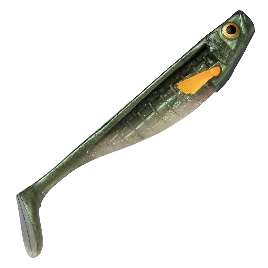 Läs mer om Storm R.I.P T-Bone 18 cm fiskjigg Olive Herring
