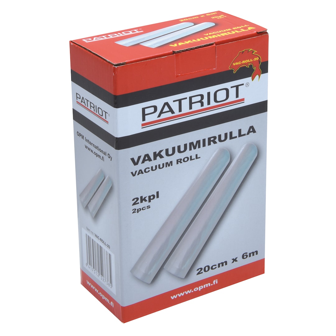 Patriot vakuumrulle 20cm x 6m 2st/pkt