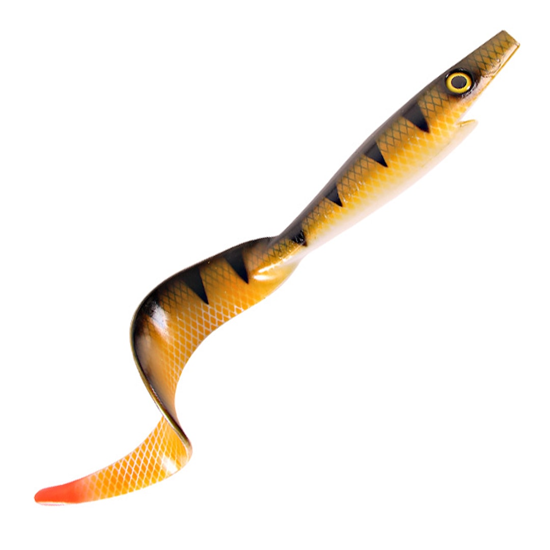 Giant Pig Tail 40 cm fiskjigg Natual Perch OB