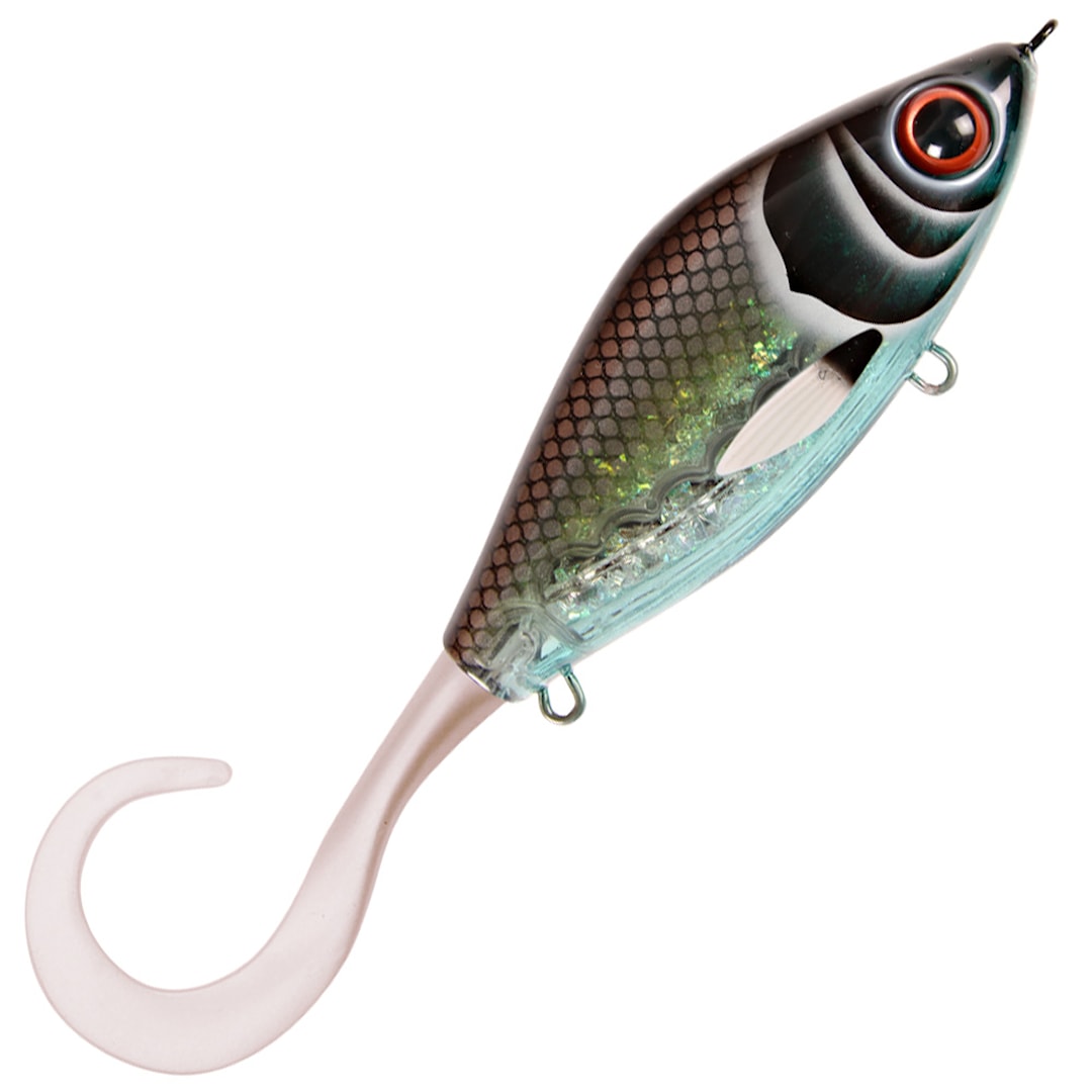 Strike Pro Guppie jerkbait Midnight Shiner - Pearl White