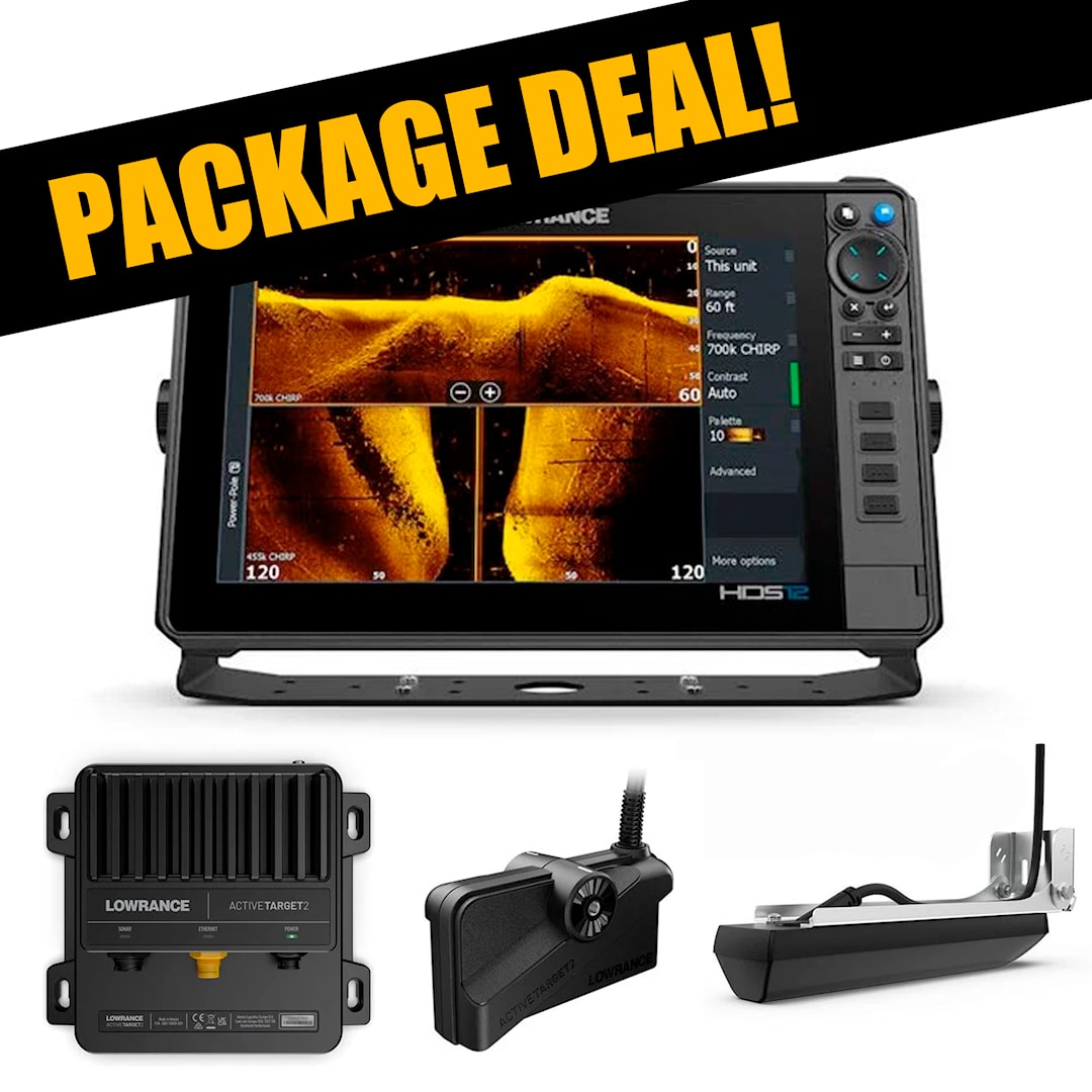 Lowrance HDS Pro 12 + Active Target 2 livepaket med 3 in 1 HD givare