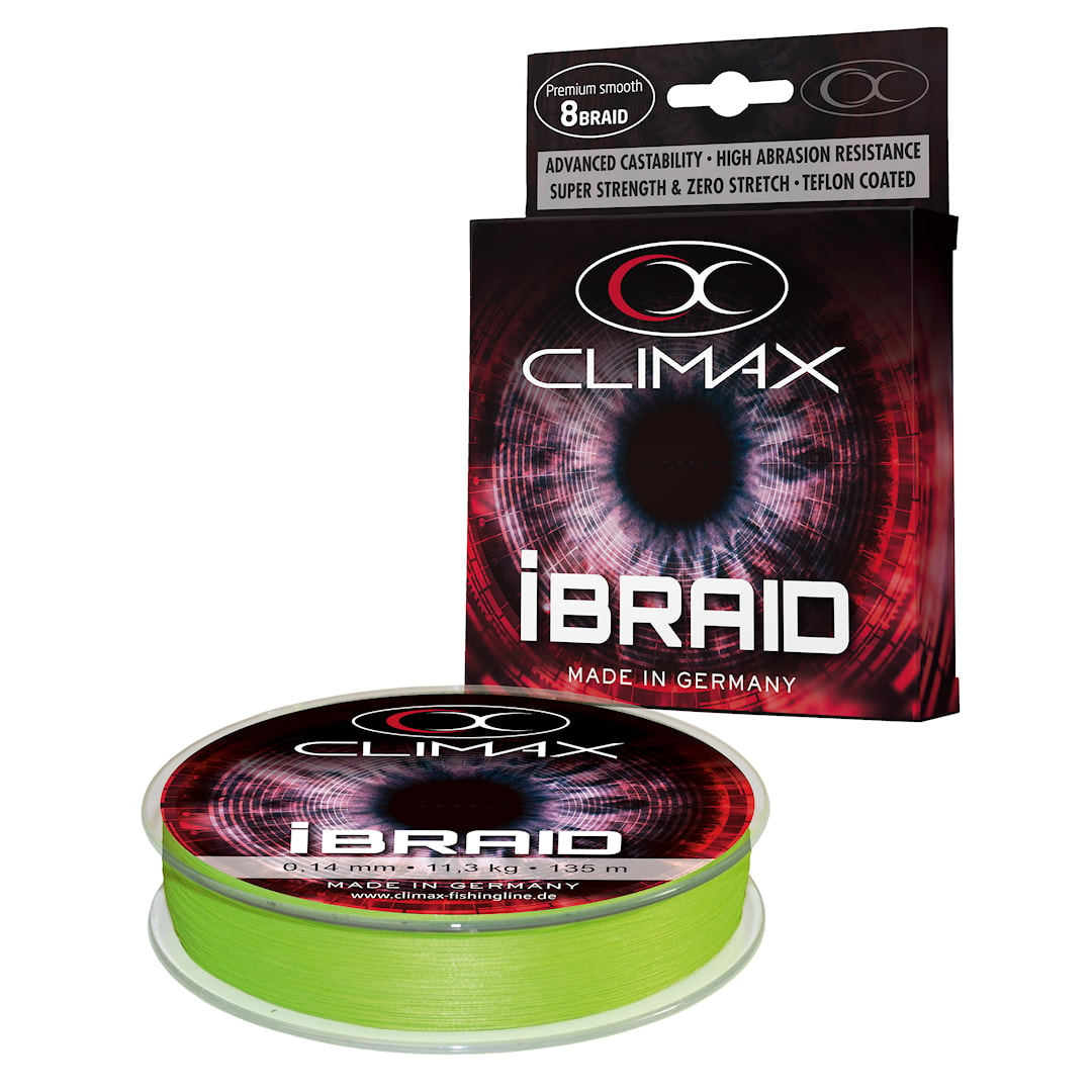 Läs mer om Climax iBraid 135 m chartreuse flätlina