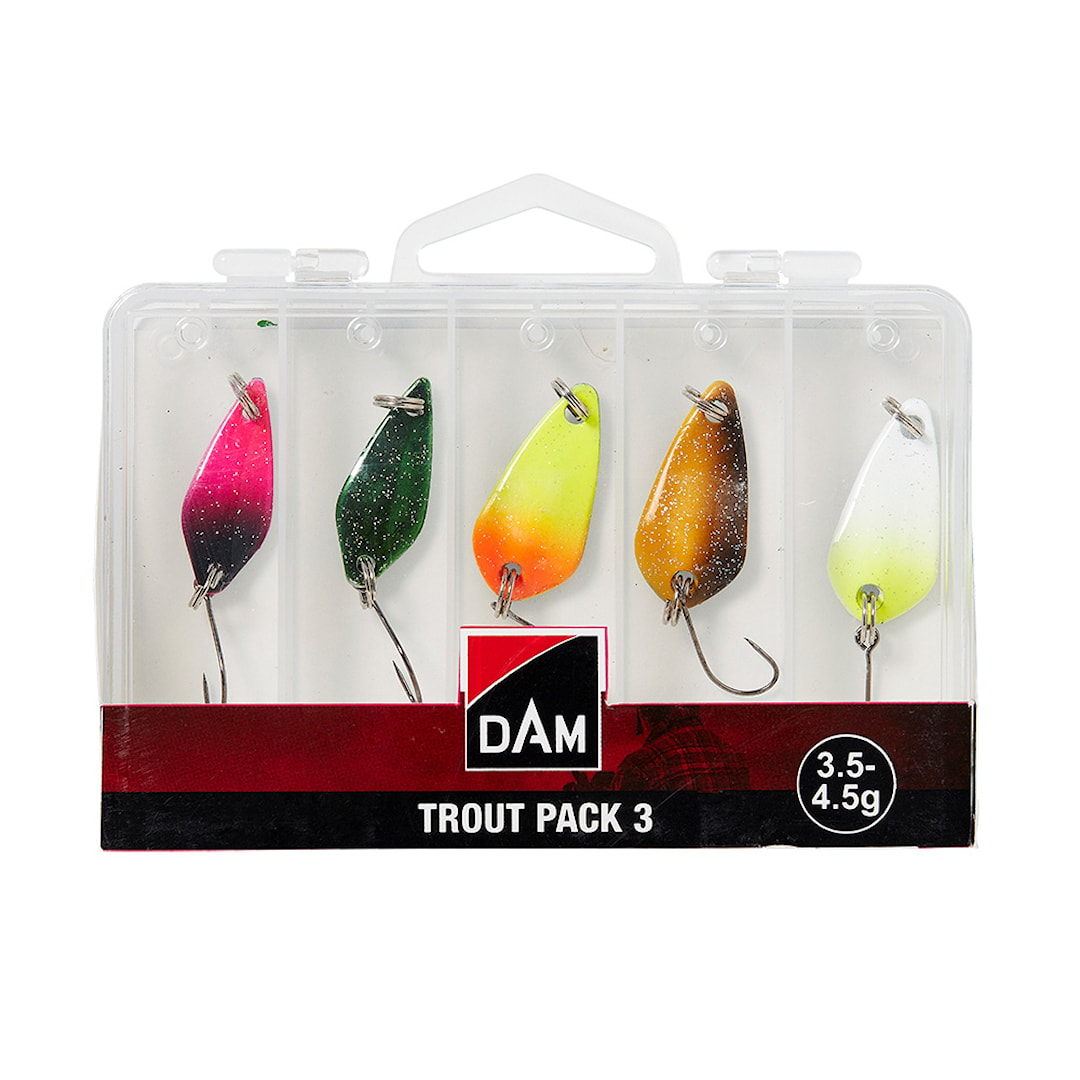 DAM Trout Pack 3,5-4,5 g 5-Pack skeddrag