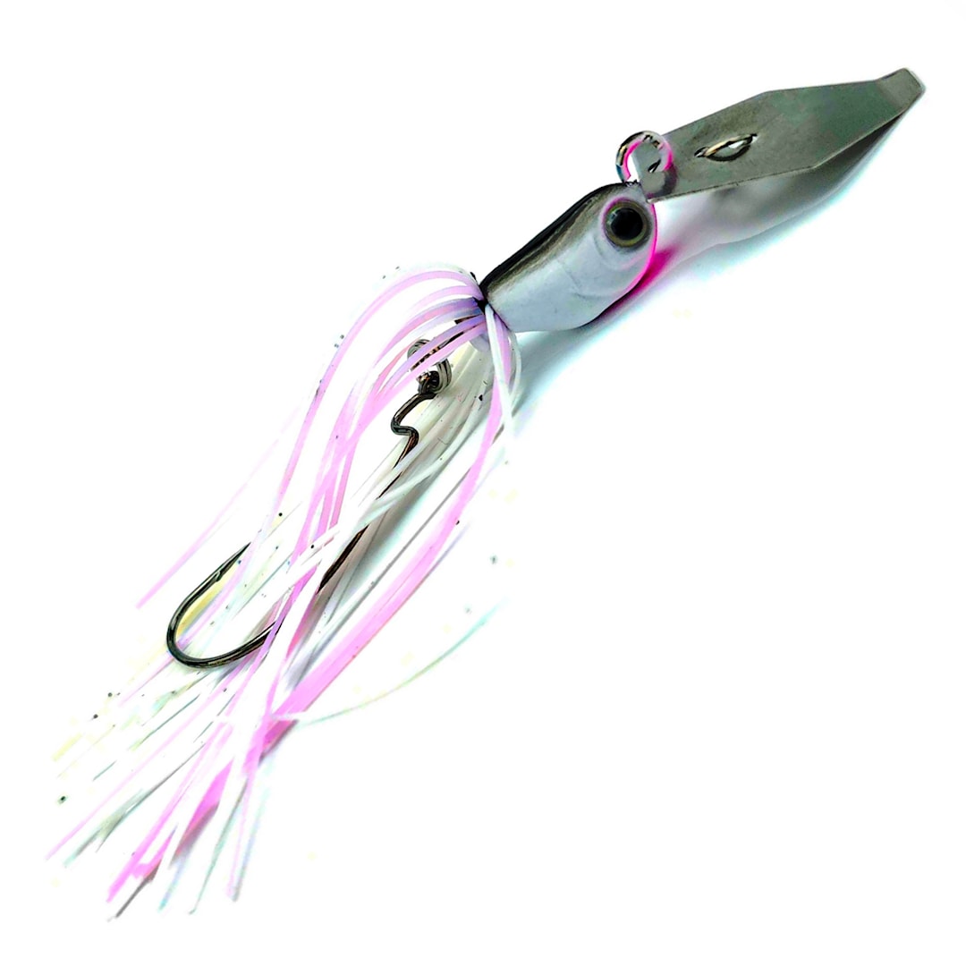 Läs mer om Ruthless Chatterbait 15 g White Pink