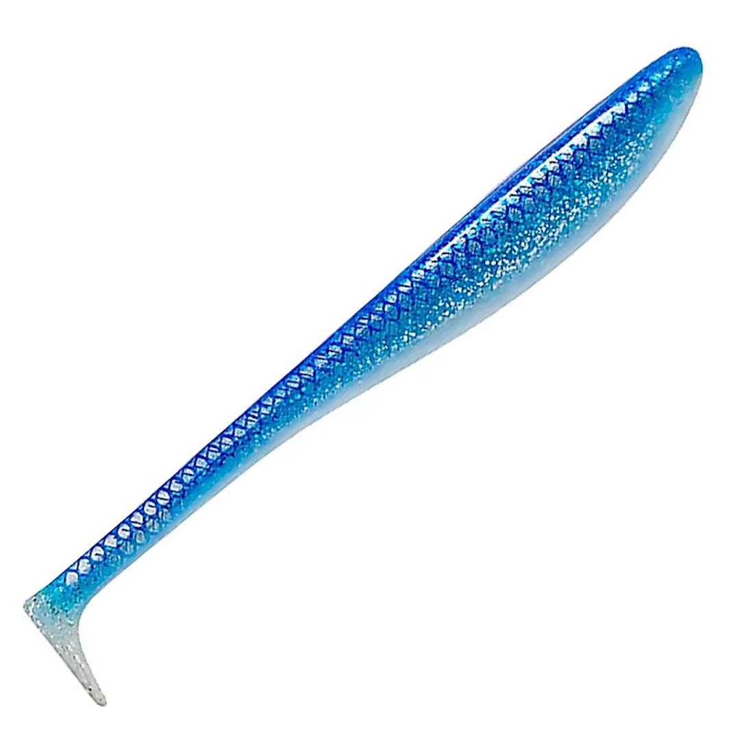 Savage Gear Monster Shad 22 cm 2 st/pkt Blue Silver UV