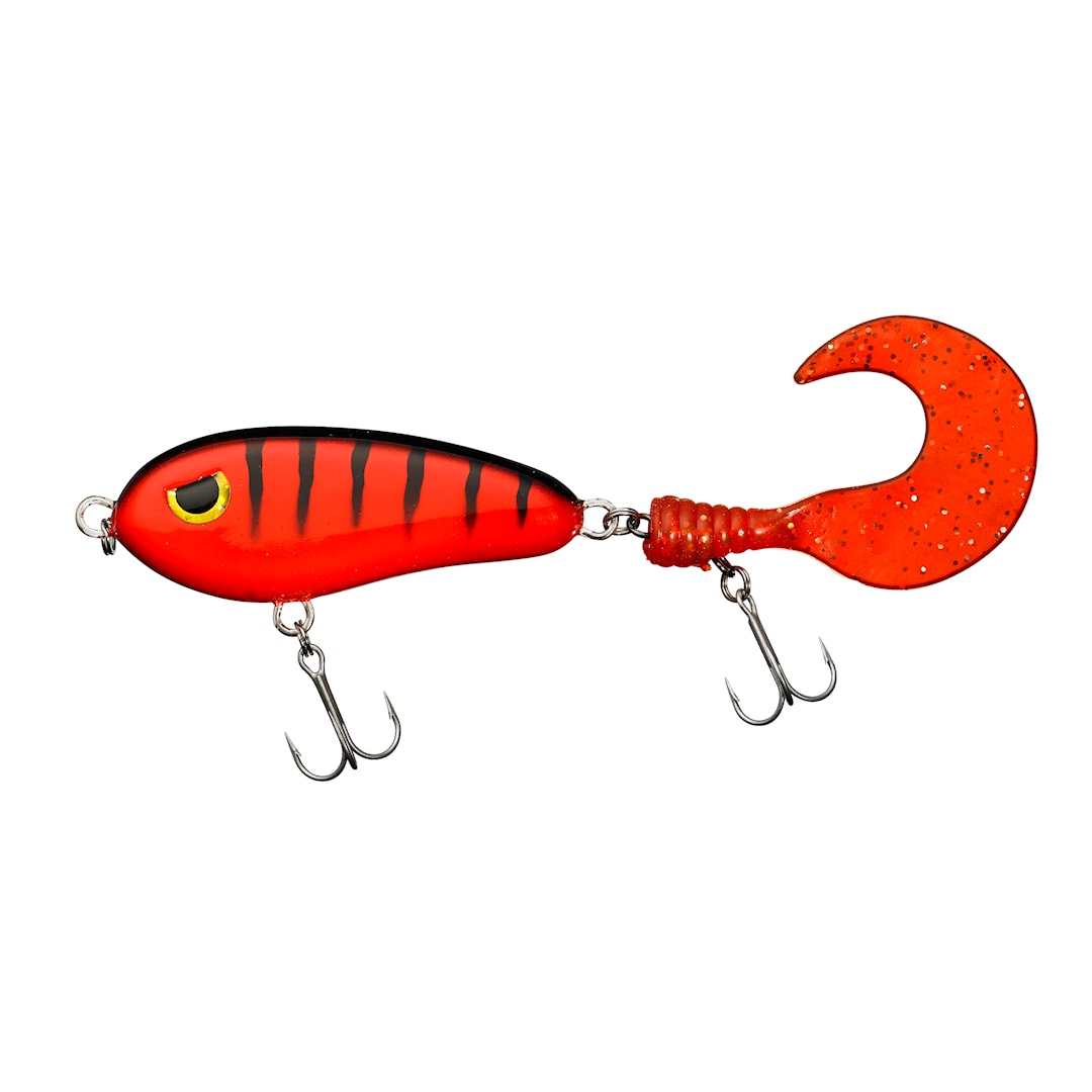 Fladen Scary Tail jerkki 30 g Red Black