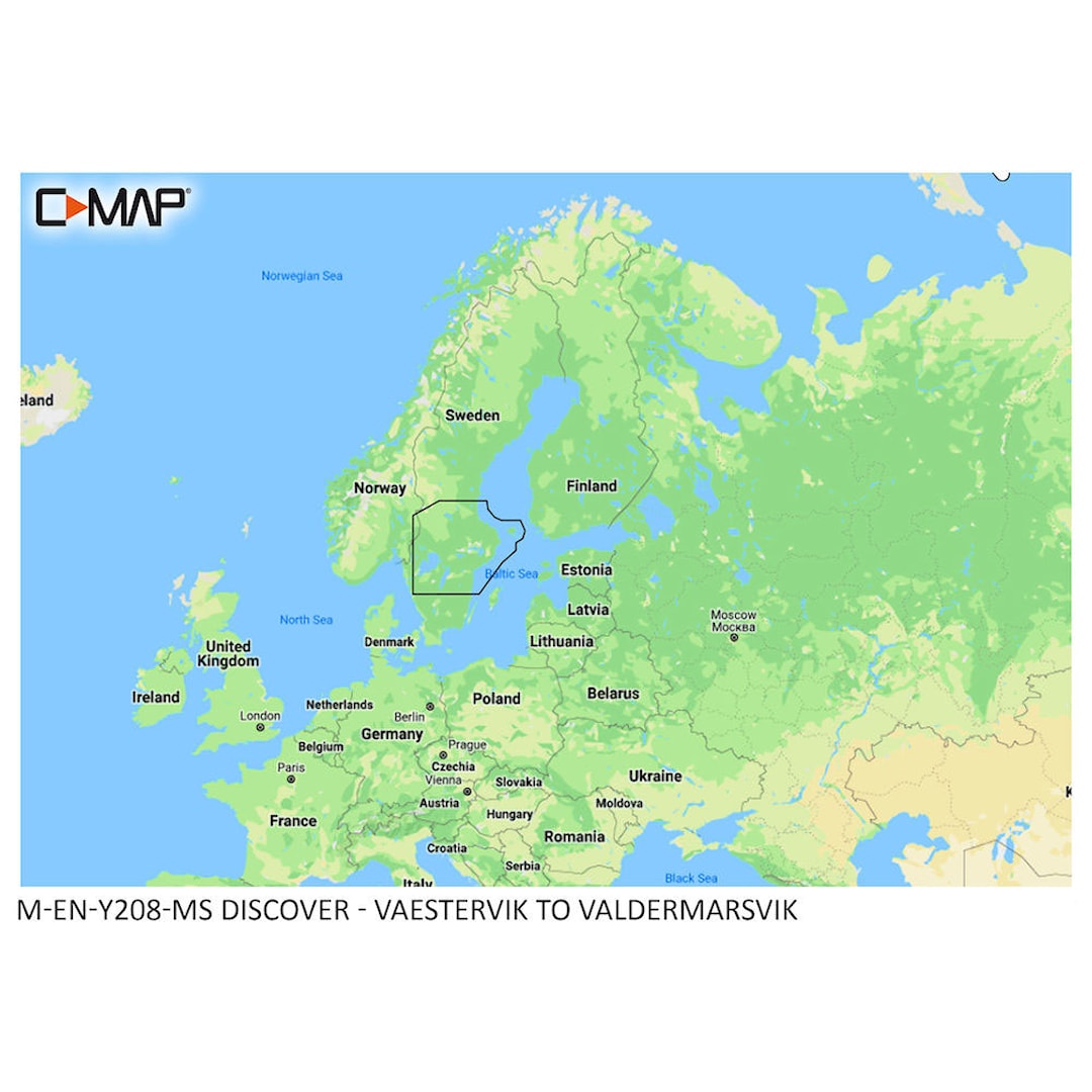 C-MAP Discover Västervik – Söderhamn kartkort M-EN-Y208-MS