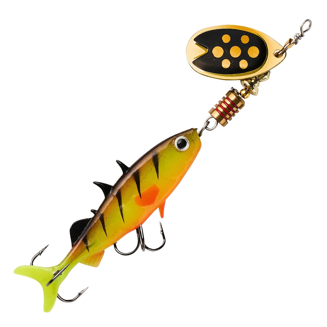 Läs mer om Abu Garcia Fast Attack Stickle Spinner 7 g spinnare Fire Perch