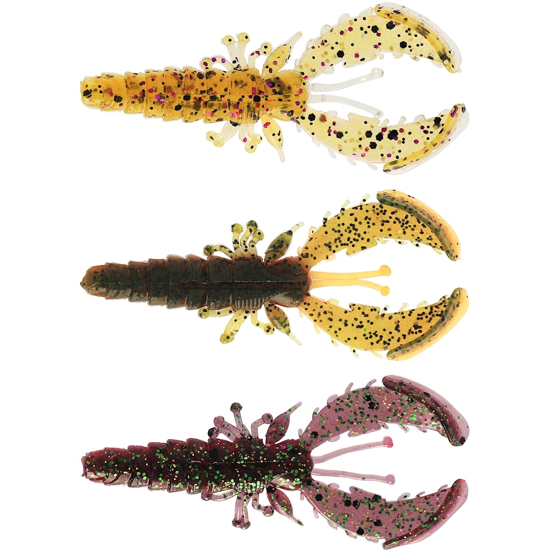 Läs mer om Westin CreCraw Slim Clear Water Mix 5,5 cm jigg 6 st/pkt