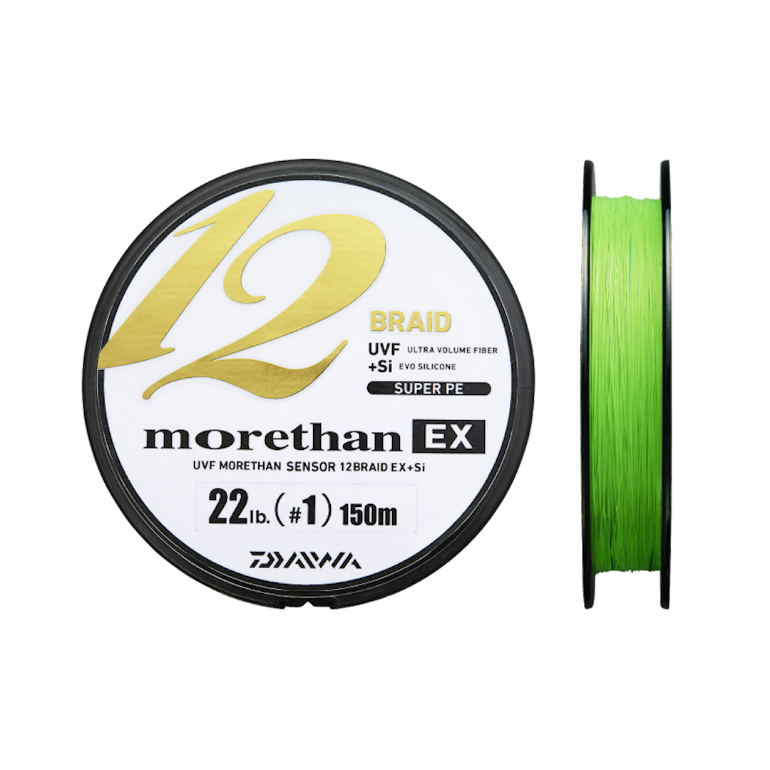 Daiwa Morethan 12 EX Chartreuse 135 m flätlina