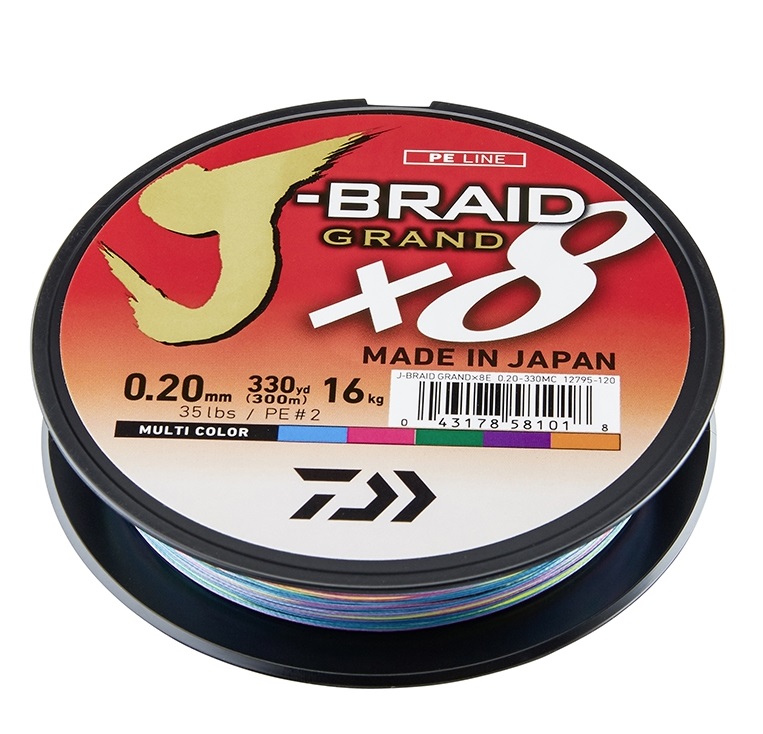 JBraid-Pick Color/Test Free Ship Daiwa J-Braid x8 Fishing Braid Line 550 Yards 