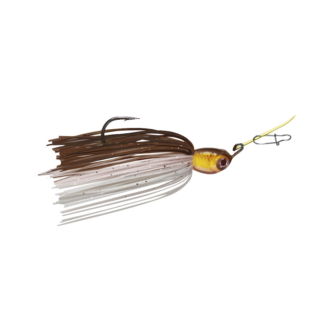 Läs mer om Fladen Energetic Blade chatterbait 14 g Gold Motoroil Minnow