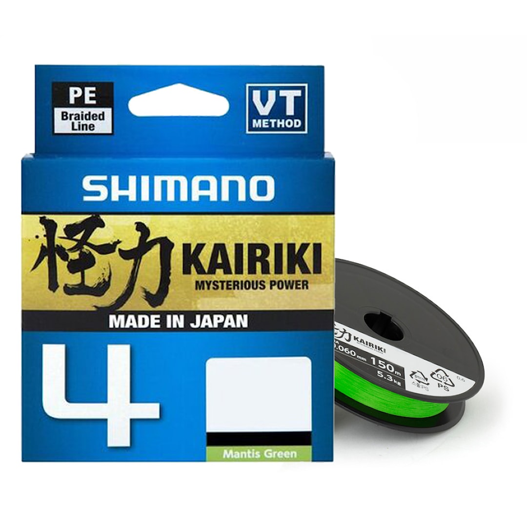 Shimano Kairiki 4 Mantis Green 300 m flätlina