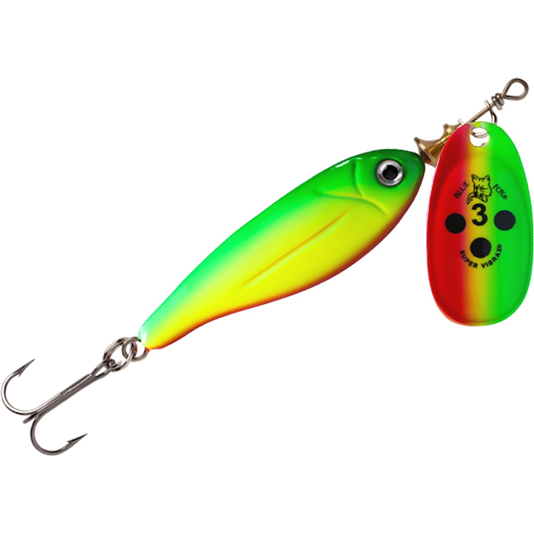 Blue Fox Minnow Super Vibrax 1 spinnare GYR