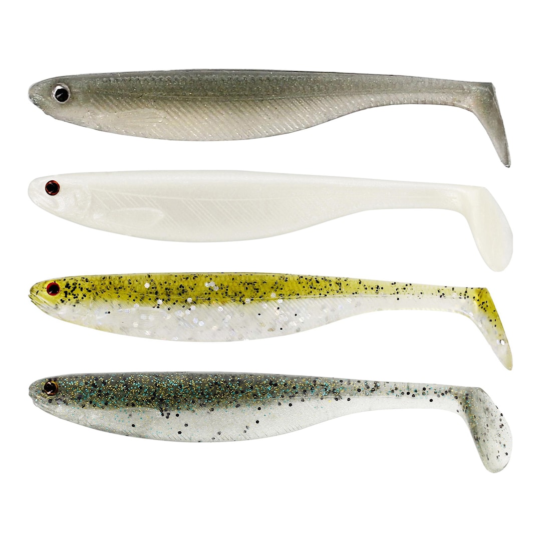 Läs mer om Westin Shadteez Slim 5 cm jigg 4 st/pkt Clear Water Mix 15