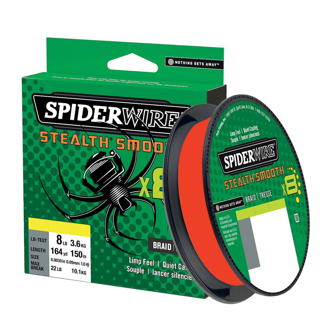 Spiderwire Smooth 8 röd 150 m