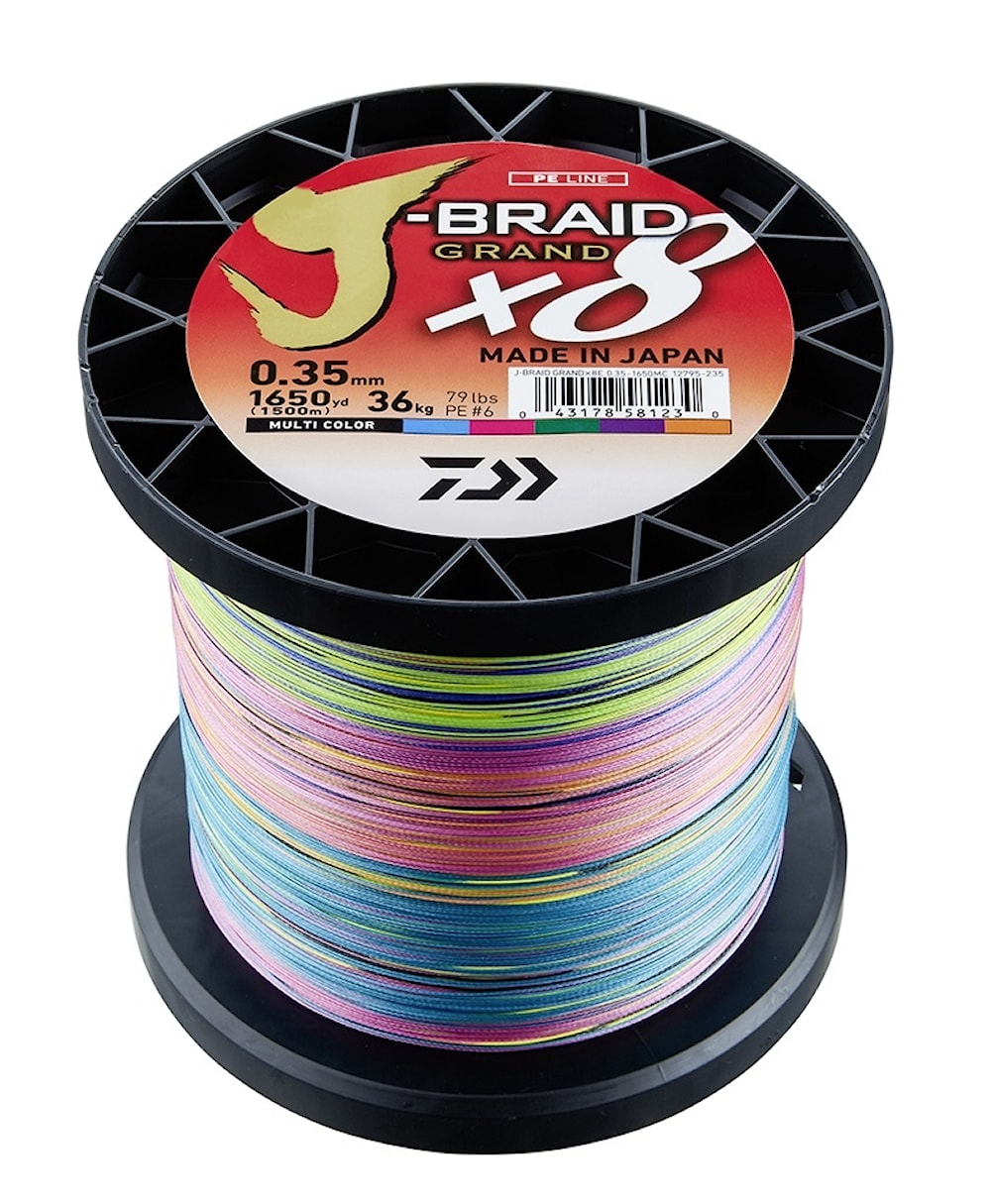 Daiwa J-Braid Grand X8-1500m Multi Color Neu 2020 
