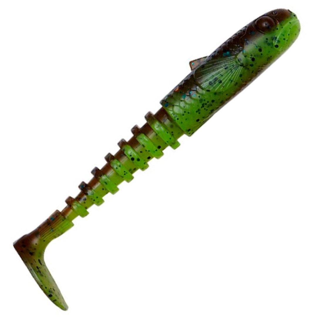 Savage Gear Gobster Shad 9 cm jigg 5 st/pkt Chartreuse Pumpkin
