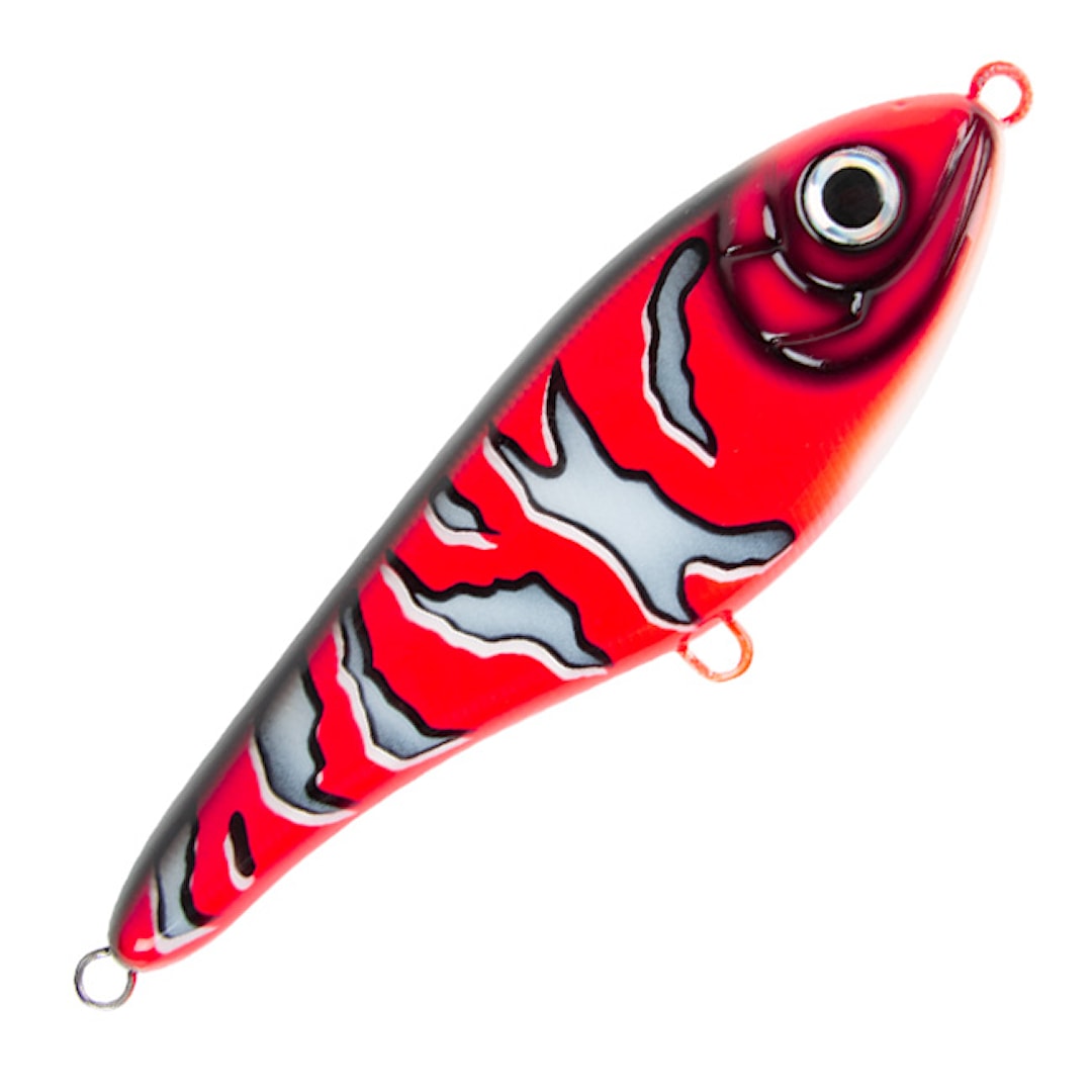 Strike Pro Buster Jerk uppoava 15 cm jerkki Red Rock