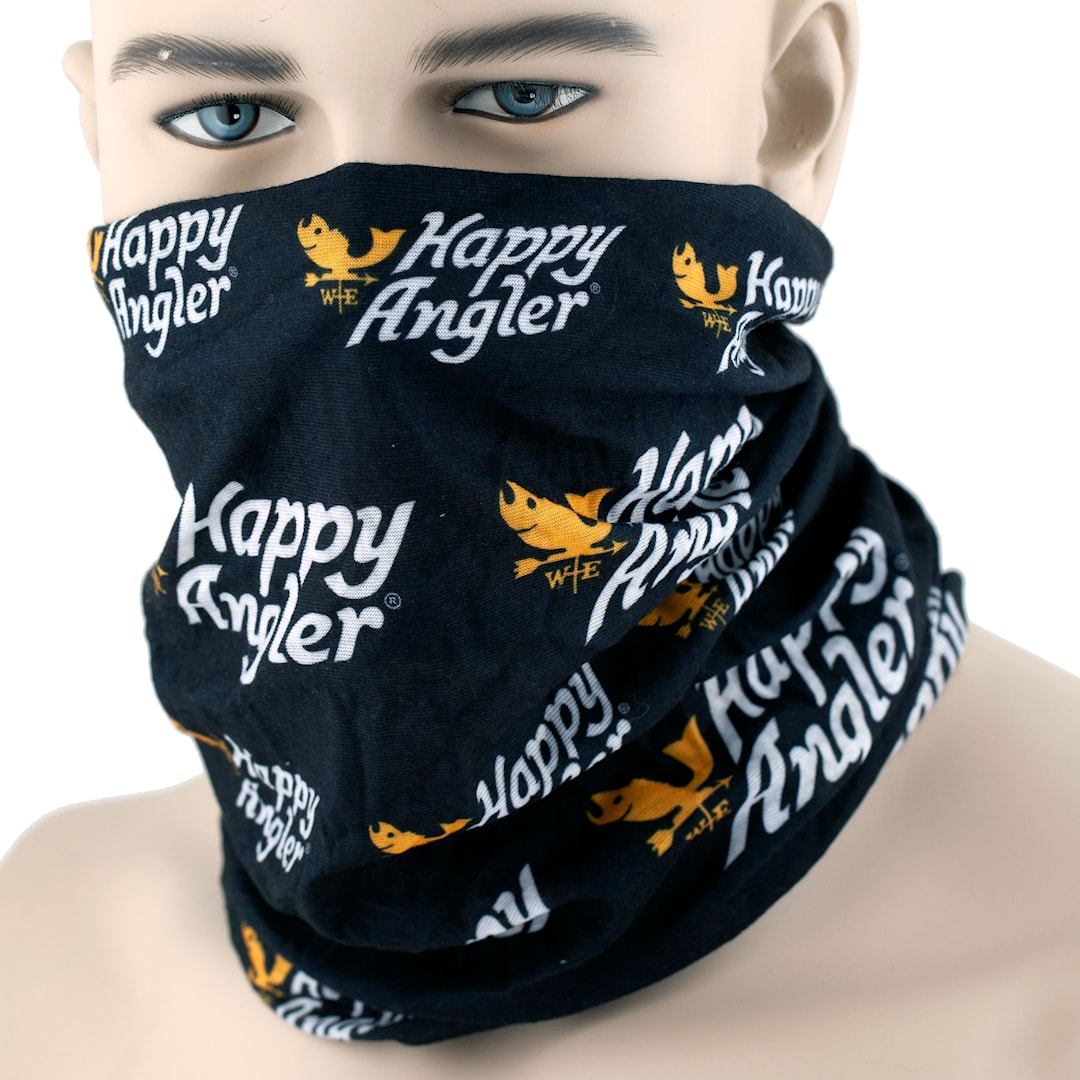 Happy Angler Black Logo tubscarf