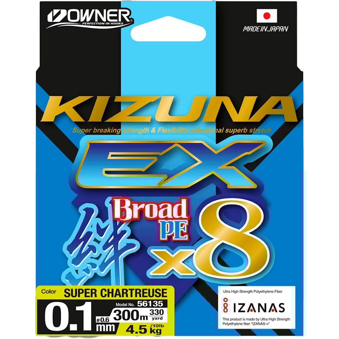 Owner SuperKizuna EX Multicolor 300 m flätlina 0,42 mm