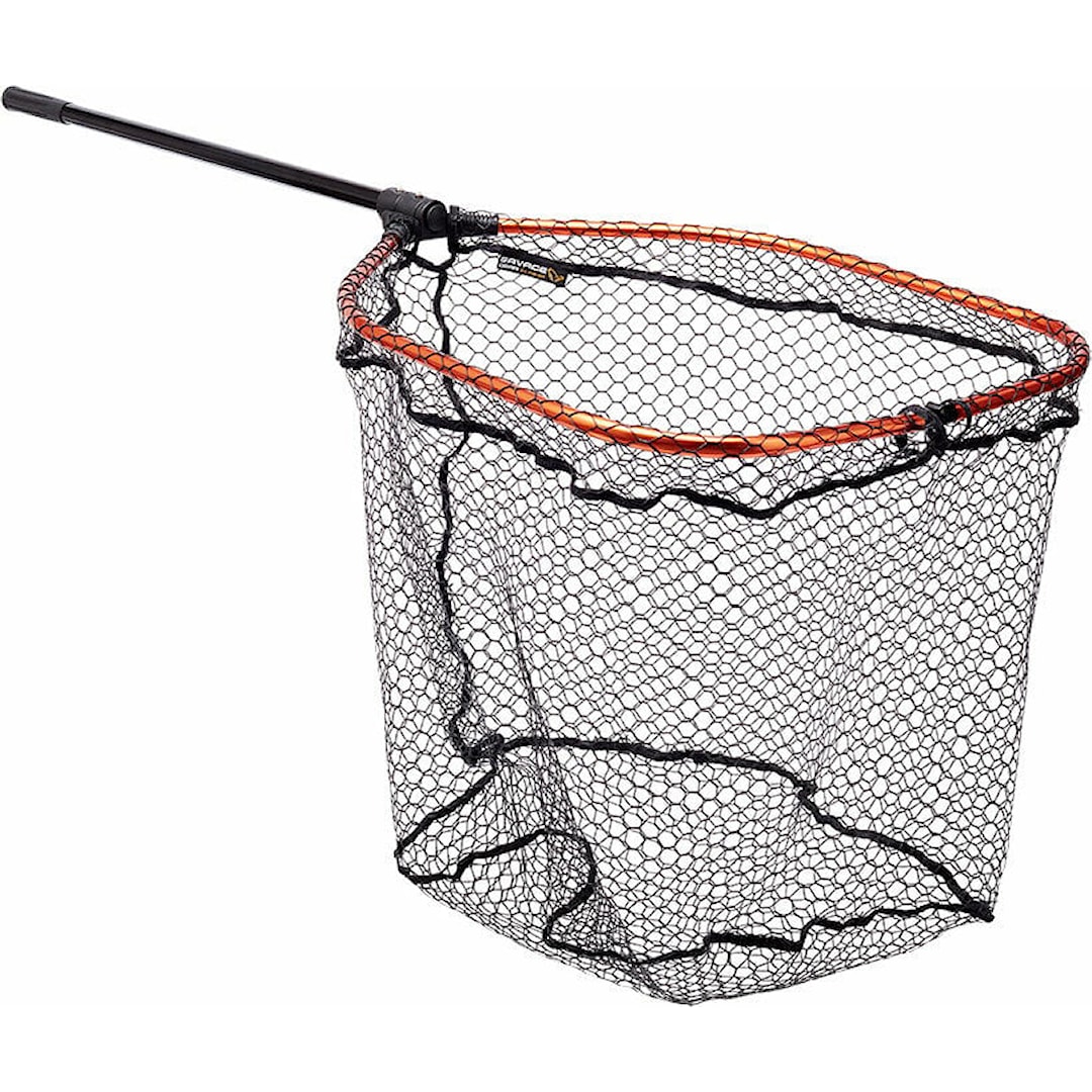 Läs mer om Savage Gear Pro Folding Net DLX XL hopfällbar håv med gumminät