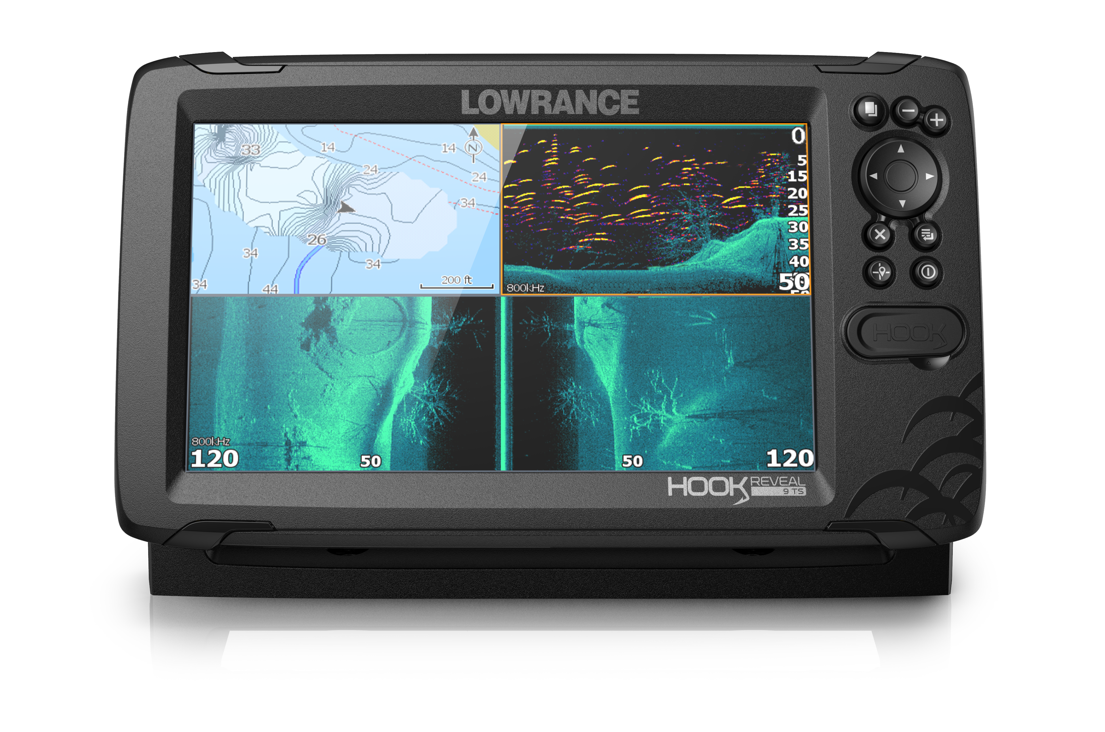 Lowrance HOOK Reveal 9 TripleShot Combo Device