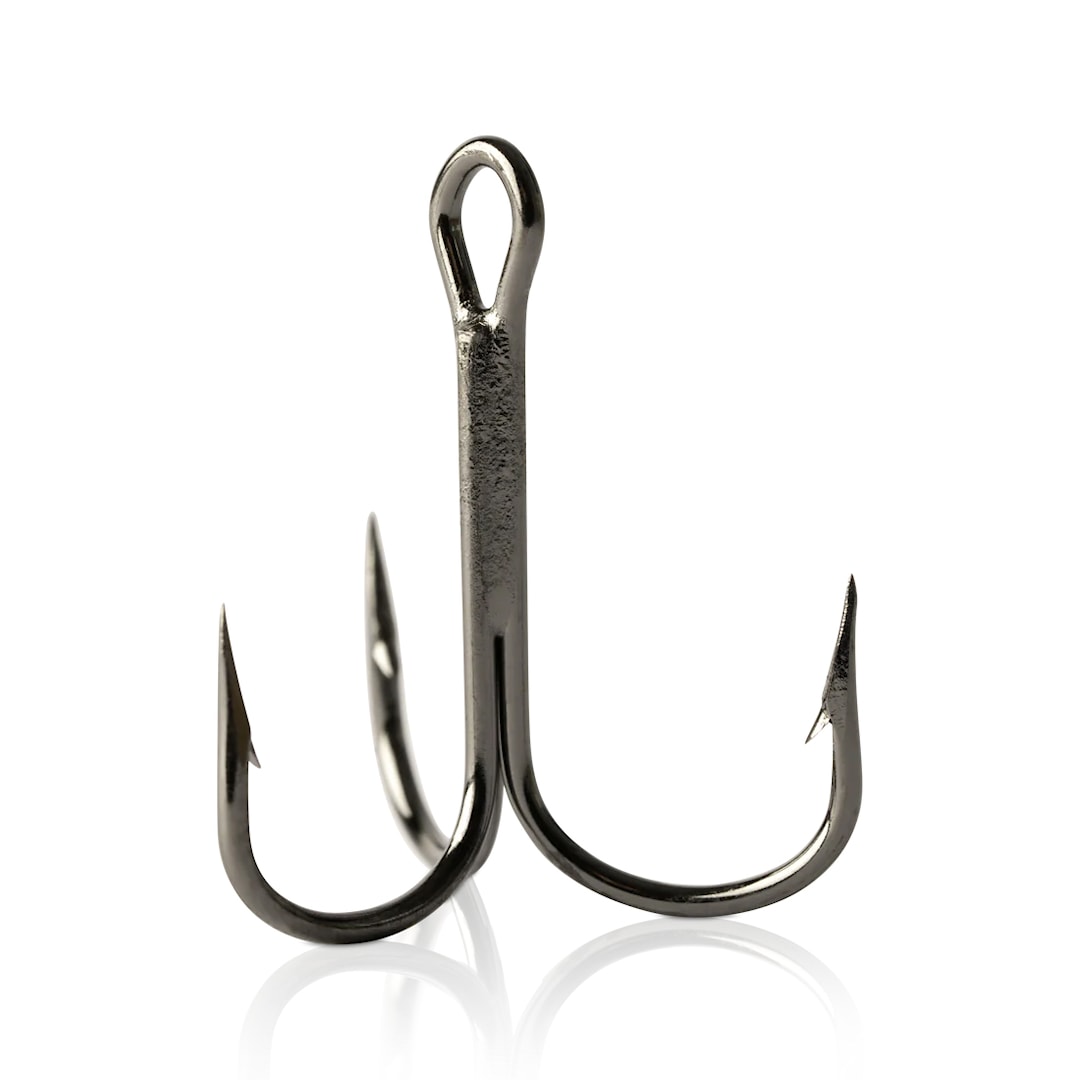 Läs mer om Mustad Round Bend Treble trekrok 100 st / pkt #1/0