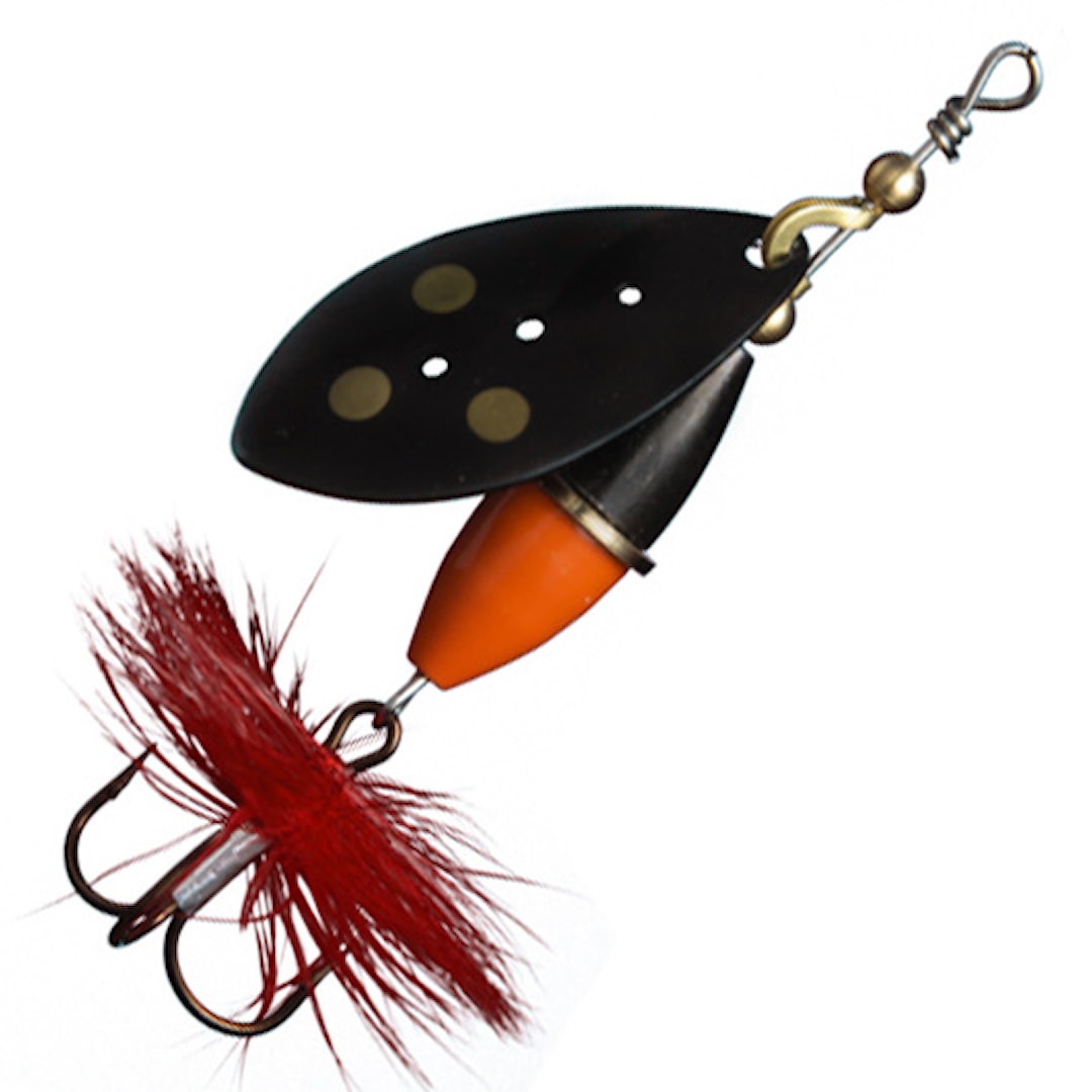 Myran Wipp Orange-Svart 10 g spinnare Black