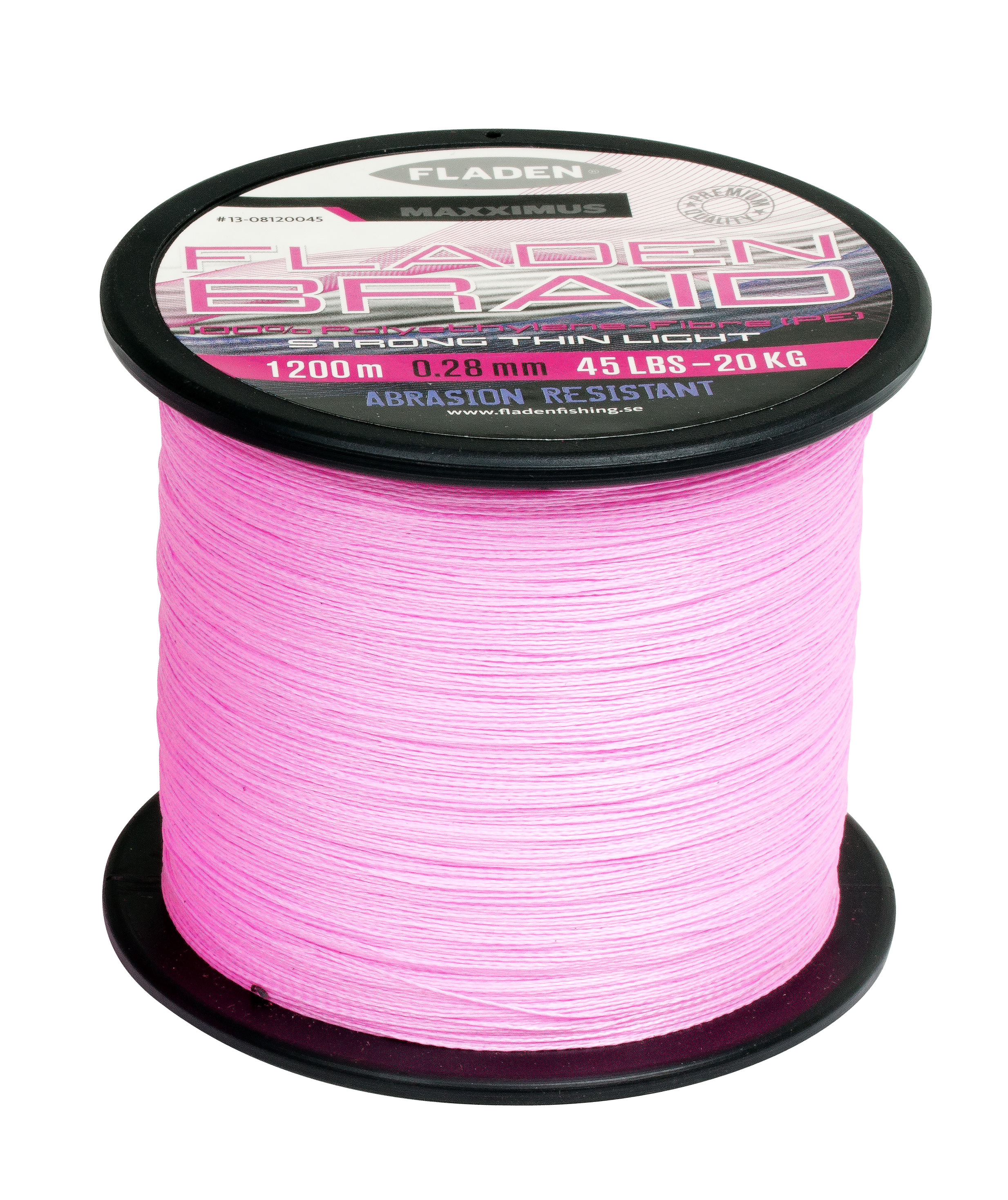 FLADEN 150m FISHING BRAID 25lb RED 0.16 Teflon Coated Braided line for Reel 